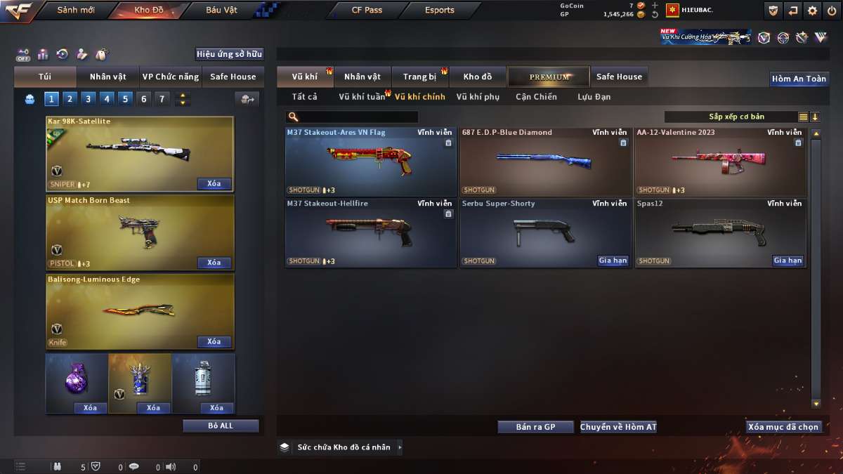 shop acc cf uy tin gia re